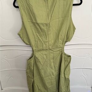 Green Sleeveless Dress - Linen NWOT